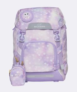 Skole Beckmann Skoletaske | Classic Saet Med 6 Dele, Unicorn Princess Purple