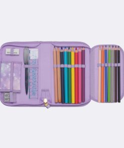 Skole Beckmann Skoletaske | Classic Maxi Saet Med 6 Dele, Unicorn Princess Purple