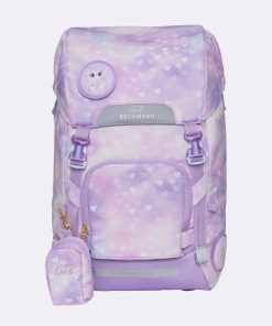 Skole Beckmann Skoletaske | Classic Maxi Saet Med 6 Dele, Unicorn Princess Purple