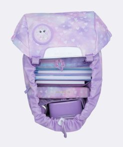 Skole Beckmann Skoletaske | Classic Maxi Saet Med 6 Dele, Unicorn Princess Purple