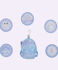 Skole Beckmann Tilbehor | Mini-Rygsaek Med Buttons, Unicorn Princess Ice Blue