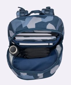 Skole Beckmann Rygsaek | Sport Junior, Blue Camo