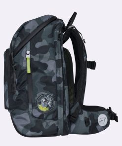 Skole Beckmann Skoletaske | Active Air Flx Saet Med 6 Dele, Camo Rex