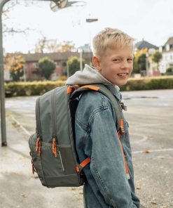 Skole Beckmann Rygsaek | Sport Junior, Green Orange