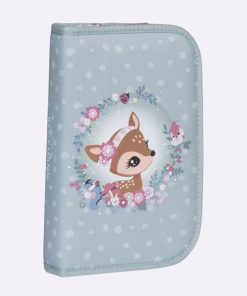 Skole Beckmann Skoletaske | Classic Saet Med 6 Dele, Forest Deer Dusty Mint