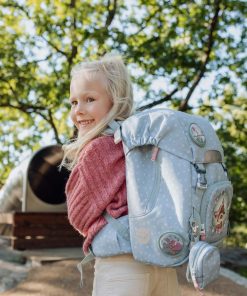 Skole Beckmann Skoletaske | Classic Saet Med 6 Dele, Forest Deer Dusty Mint