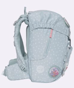 Skole Beckmann Skoletaske | Classic Saet Med 6 Dele, Forest Deer Dusty Mint