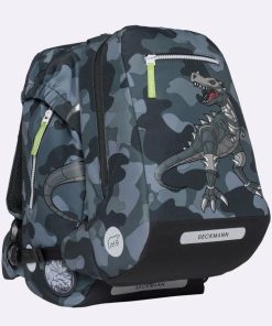 Skole Beckmann Skoletaske | Classic Saet Med 6 Dele, Camo Rex