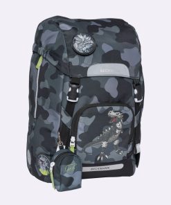 Skole Beckmann Skoletaske | Classic Maxi Saet Med 6 Dele, Camo Rex