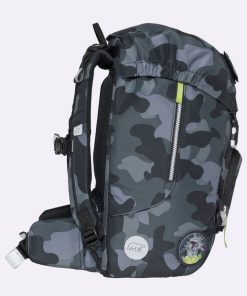 Skole Beckmann Skoletaske | Classic Maxi Saet Med 6 Dele, Camo Rex