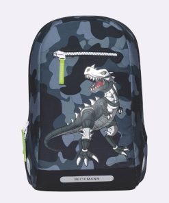 Skole Beckmann Skoletaske | Classic Maxi Saet Med 6 Dele, Camo Rex