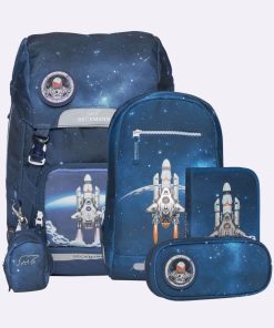 Skole Beckmann Skoletaske | Classic Maxi Saet Med 6 Dele, Space Mission