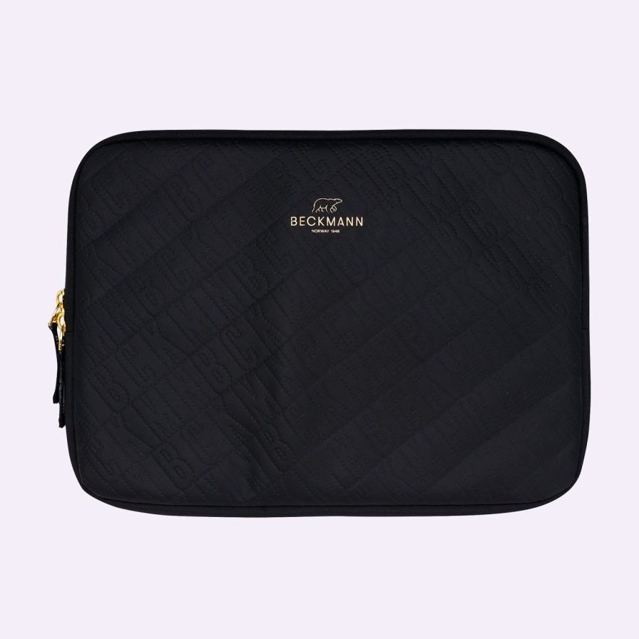 Ung / Studerende Beckmann | Laptop Sleeve, Black Gold