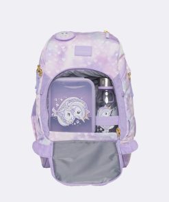 Skole Beckmann Skoletaske | Active Air Flx Saet Med 6 Dele, Unicorn Princess Purple